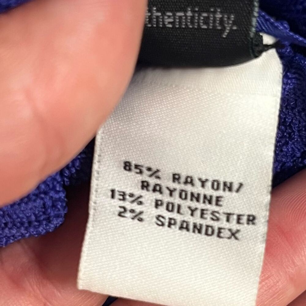 Diane Von Furstenberg Bandage Bodycon Dress S/M Blue Knit Long Sleeve Cocktail - Picture 9 of 9